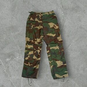 US Army Pants Mens Green Woodland‎ Camo Cargo Utility Y2K Skater Combat Trousers